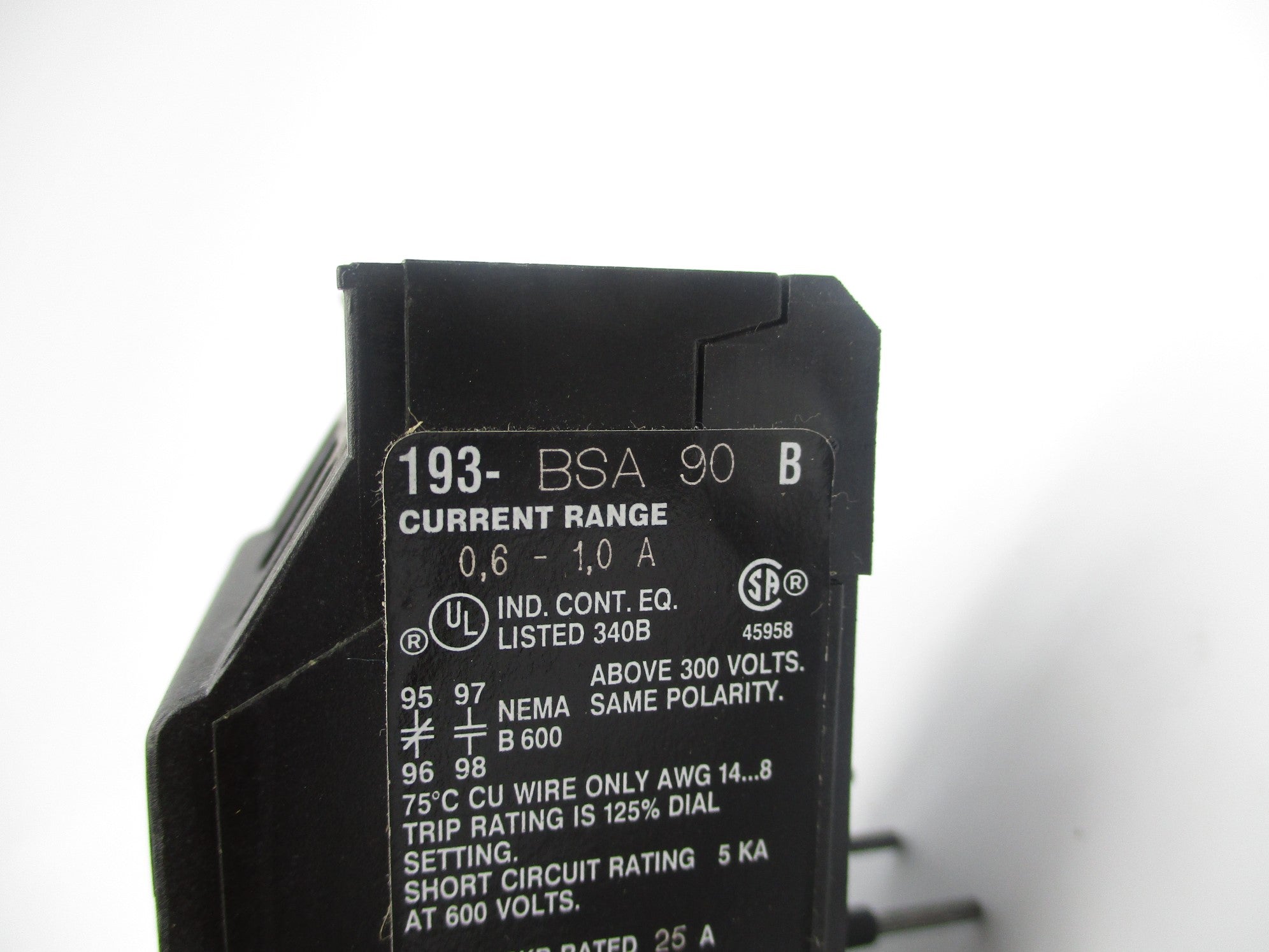 Allen Bradley via TCS 193BSA90 Ser. B NSNP 193 BSA90