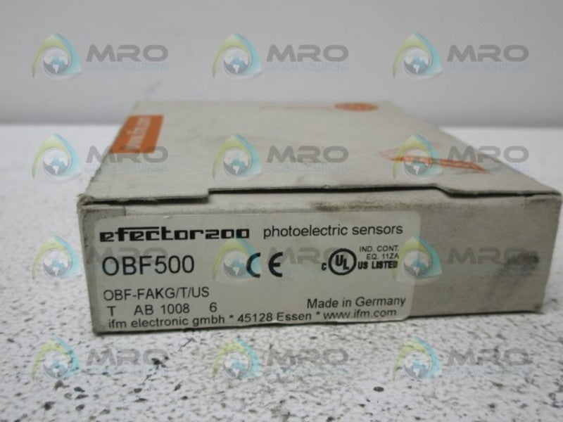 NEW IFM OBF-FAKG/T/US-OBF500 FIBER-OPTIC AMPLIFIER