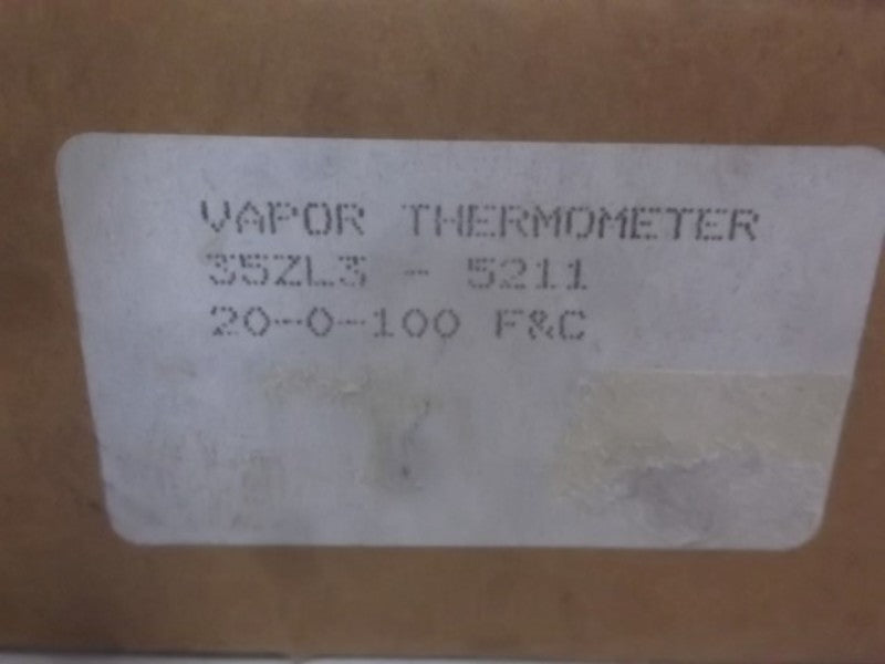 Weiss 35 Series Remote Reading Vapor Actuated Thermometers