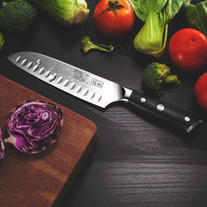 Santoku knives are the best tool for cutting, dicing, chopping, or slicing vegetables