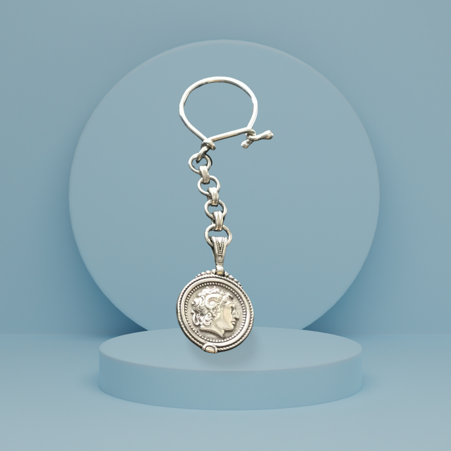 Men's Engravable Sterling Silver Keychains, Key Fobs, and Key Rings - The  Lanam Shop