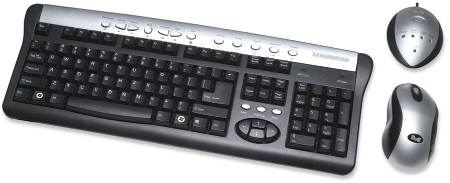 Wireless Multi-Media Keyboard and Optical Mouse Set