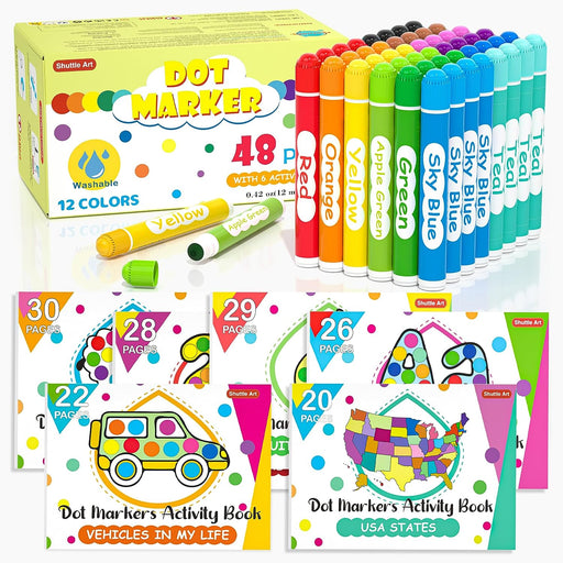 9 Colors Dot Art Marker Sets Class Pack in 36 Pack, School and Class  Supplies – Doodle Hog