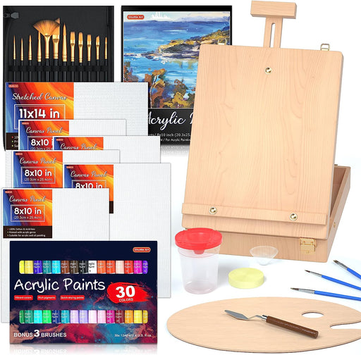 Large Deluxe Art Painting Supplies Set - 140-Piece Professional