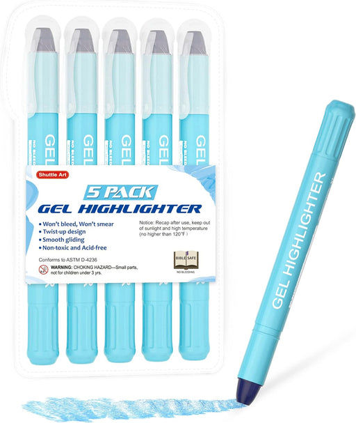 Neon Bright Gel Highlighter Pens No Bleed Through No - Temu