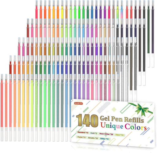 Colored Gel Pens, 1 Coloring Book - Set of 130 — Shuttle Art