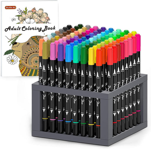 NATRUTH Permanent Markers Pens, Double Tipped Graphic Art Pens for