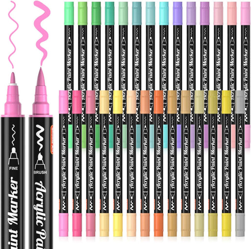 RESTLY 50 Pastel Colors Brush Markers Pens for Adult Coloring Books, D —  CHIMIYA