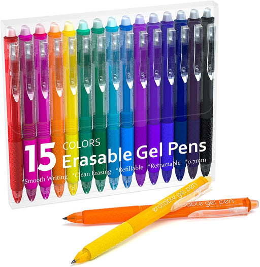 Erasable Gel Pens - Set of 15 Blue