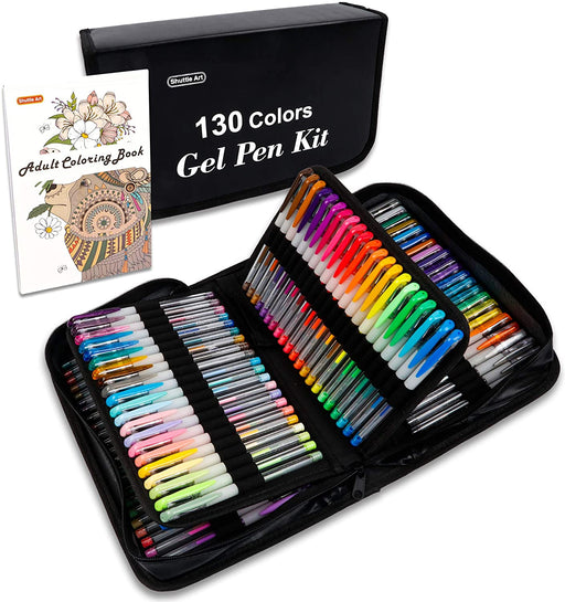  Aen Art Gel Pens Refills for Adult Coloring Books, 80 Unique  Colors, 40% More Ink Colored Gel Pens Set : Everything Else