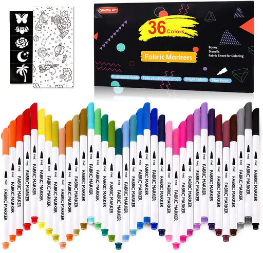 Kids Coloring Book Shirt & Permanent Fabric Markers Gift Set – Melon & Melly