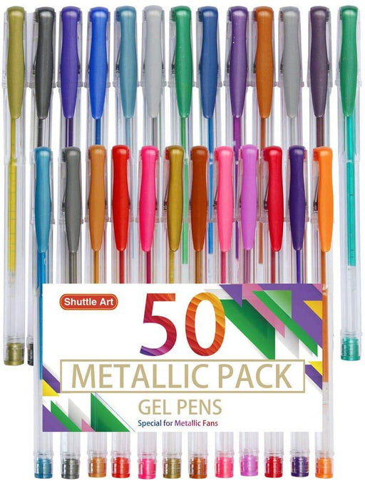 240 Pack Glitter Gel Pens, Shuttle Art 120 Colors Glitter Gel Pen