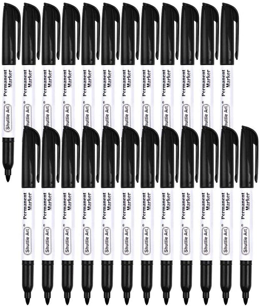 Black Permanent Markers, Ultra Fine Point - Set of 30 — Shuttle Art