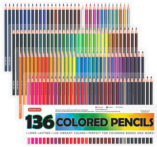 174 Colors Professional Colored Pencils Set, Shuttle Art Soft Core with 1  Coloring Book,1 Sketch Pad, 4 Sharpener, 2 Pencil Extender, Perfect for  Artists Kids Adults Coloring, Drawing - Yahoo Shopping