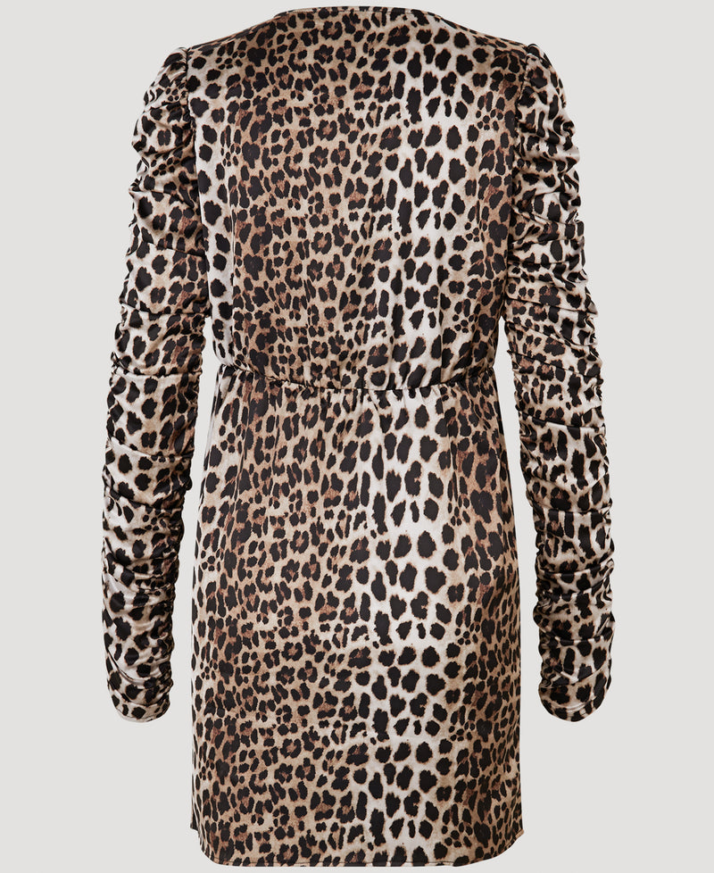 Hayes Recycled Short Dress - Leopard