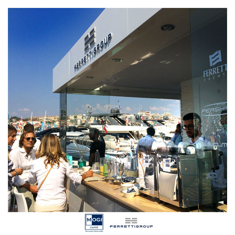 Mogi Caffe + Rocket Espresso and Ferretti Yachts in Cannes