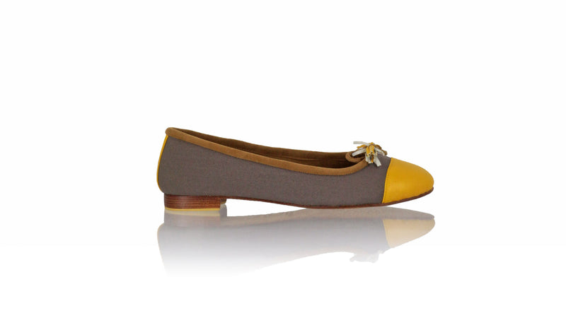 yellow leather flats