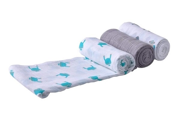 Muslin Swaddle Set - Space Robot - Roll Up Baby