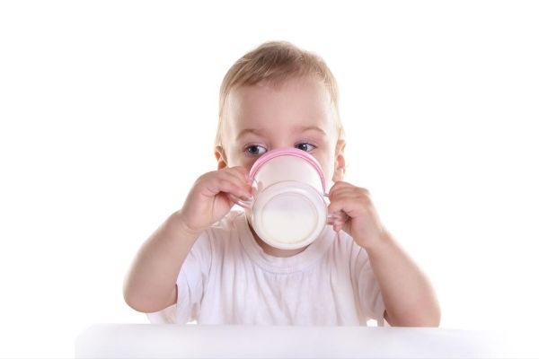 baby drinking milk