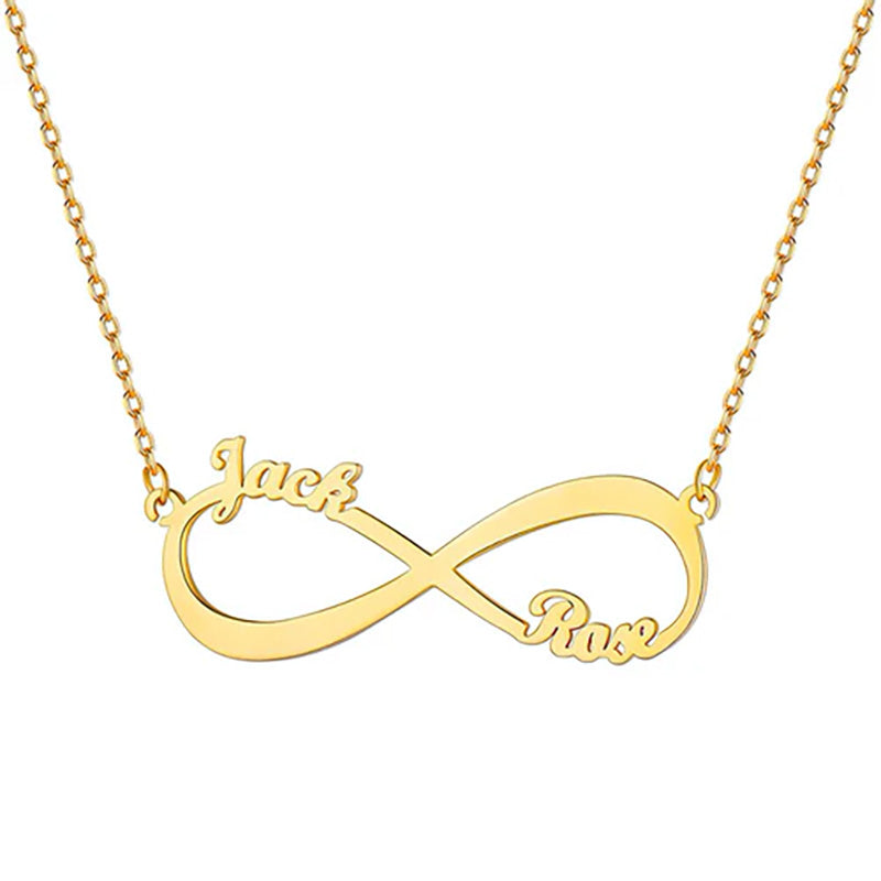 Personalize Your Names Infinity Necklace