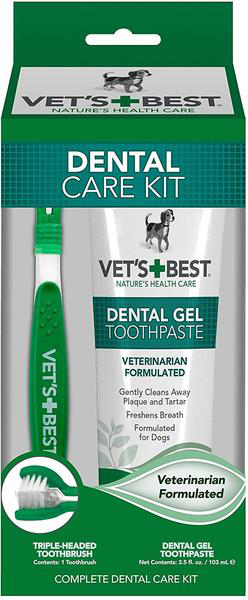 dog toothpaste and toothbrush kit