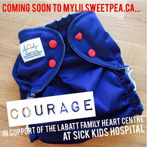 Courage: CHD Charity AppleCheeks Cloth Diaper Cover