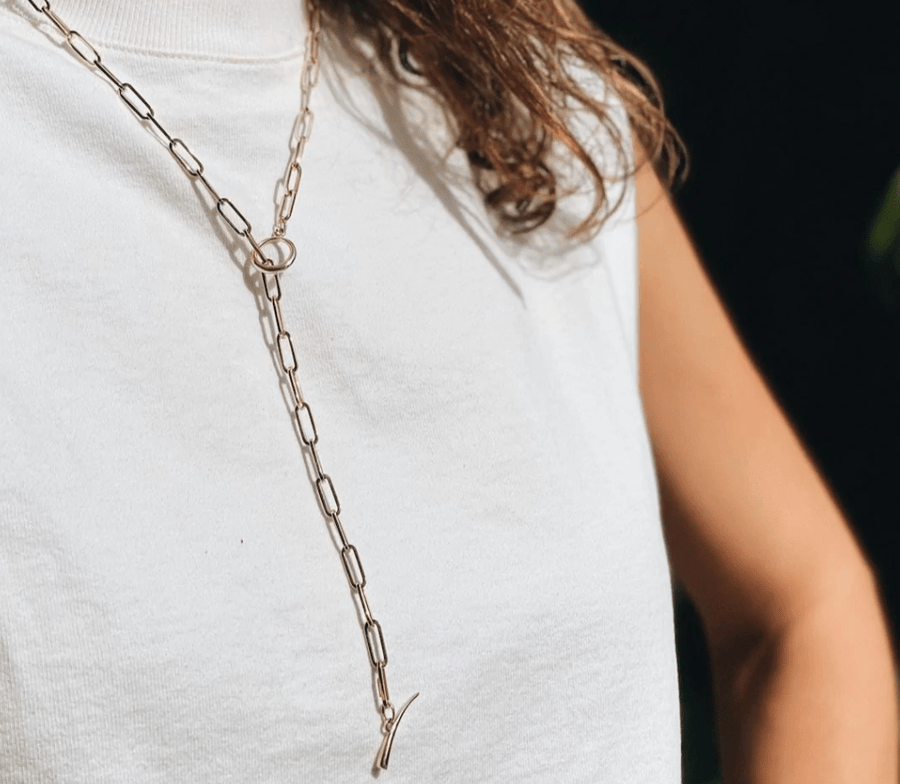 Gabriela Artigas】Baby Rectangular Link Chain Necklace