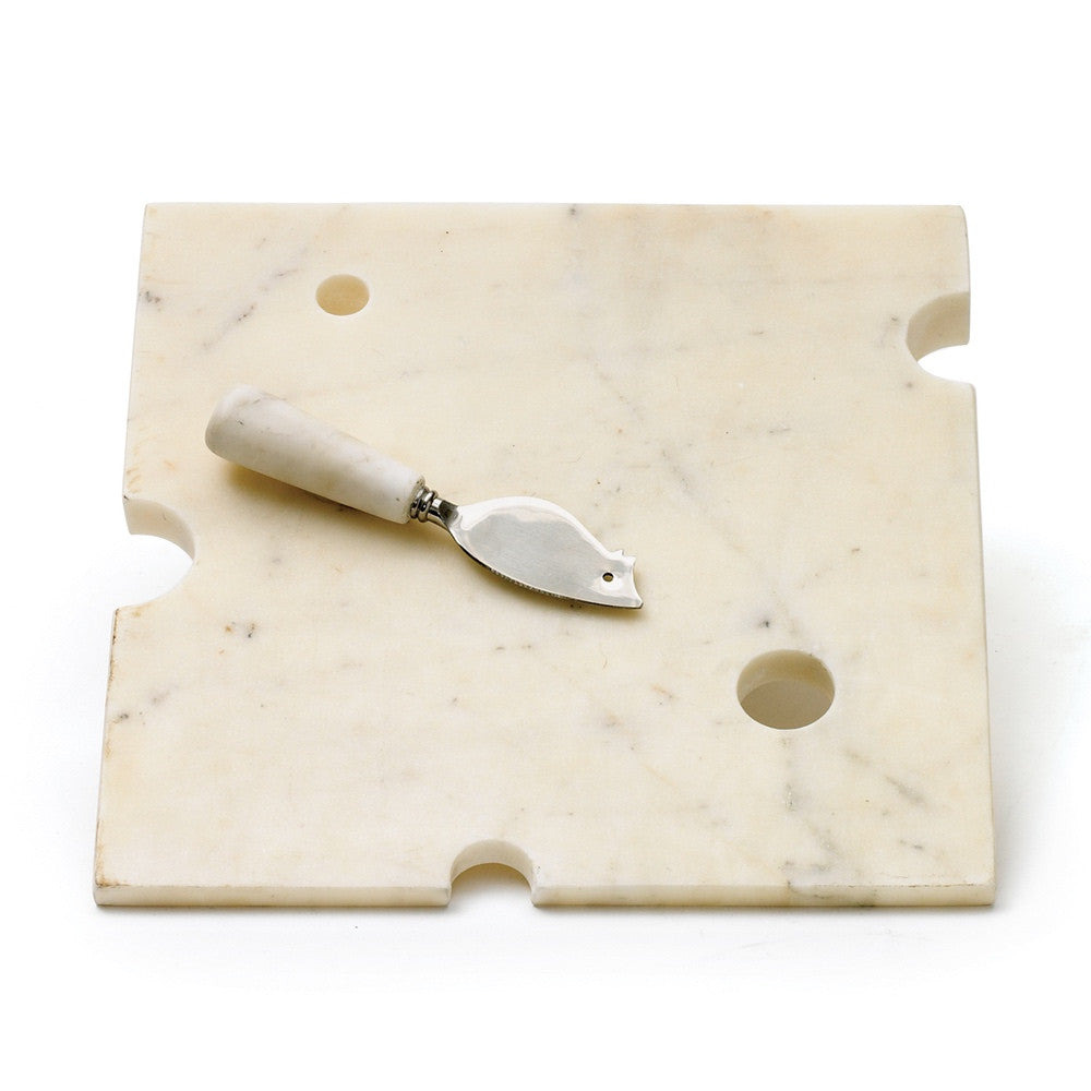 Marble White Cutting Board with Knife Cheese Board, Designer Sterling  Anchor Knife and Sterling Anchor Design