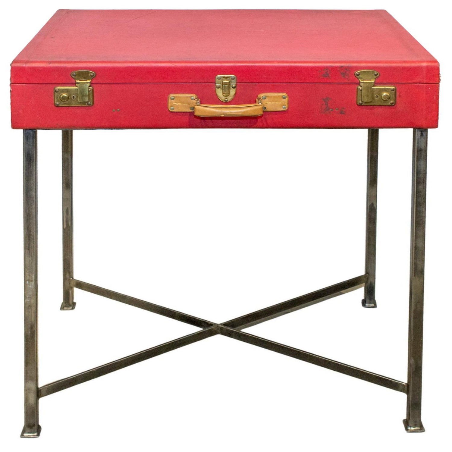 Table De Bar Tonneau Vintage Métal Blanc / Rouge 70X70X110Cm - Cdiscount  Maison