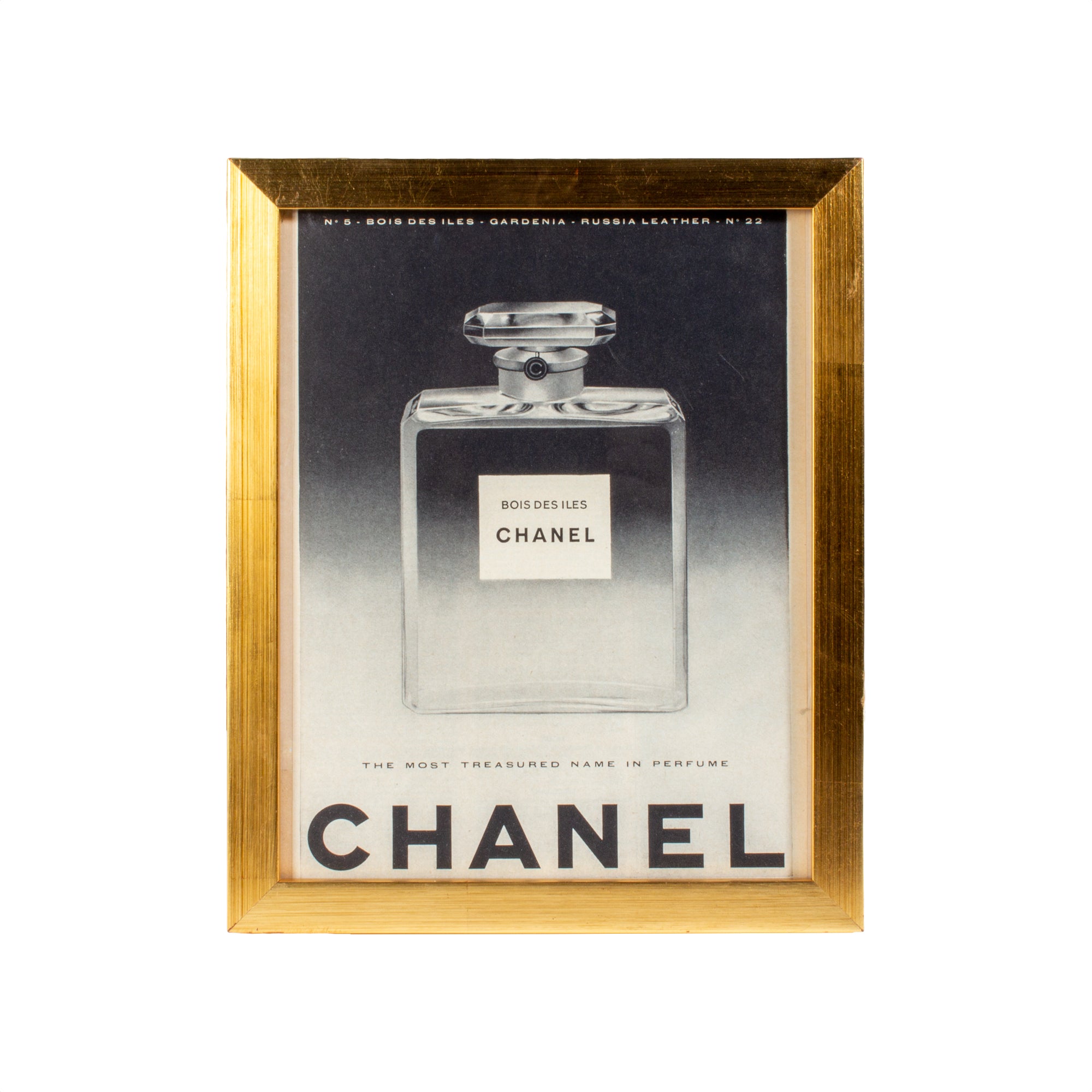 Vintage French Chanel Perfume Advertisement – Laurier Blanc