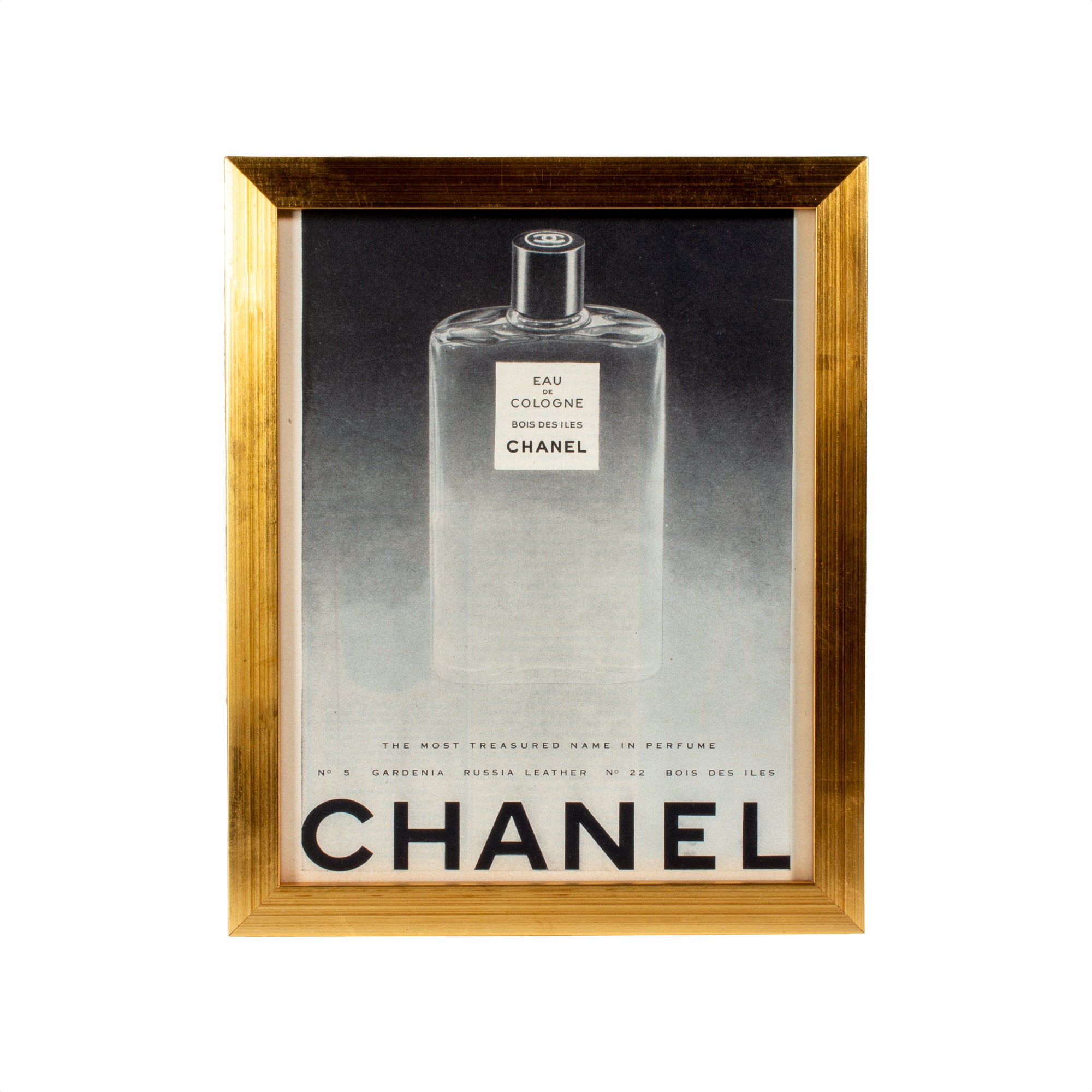Vintage French Chanel Cologne Advertisement – Laurier Blanc