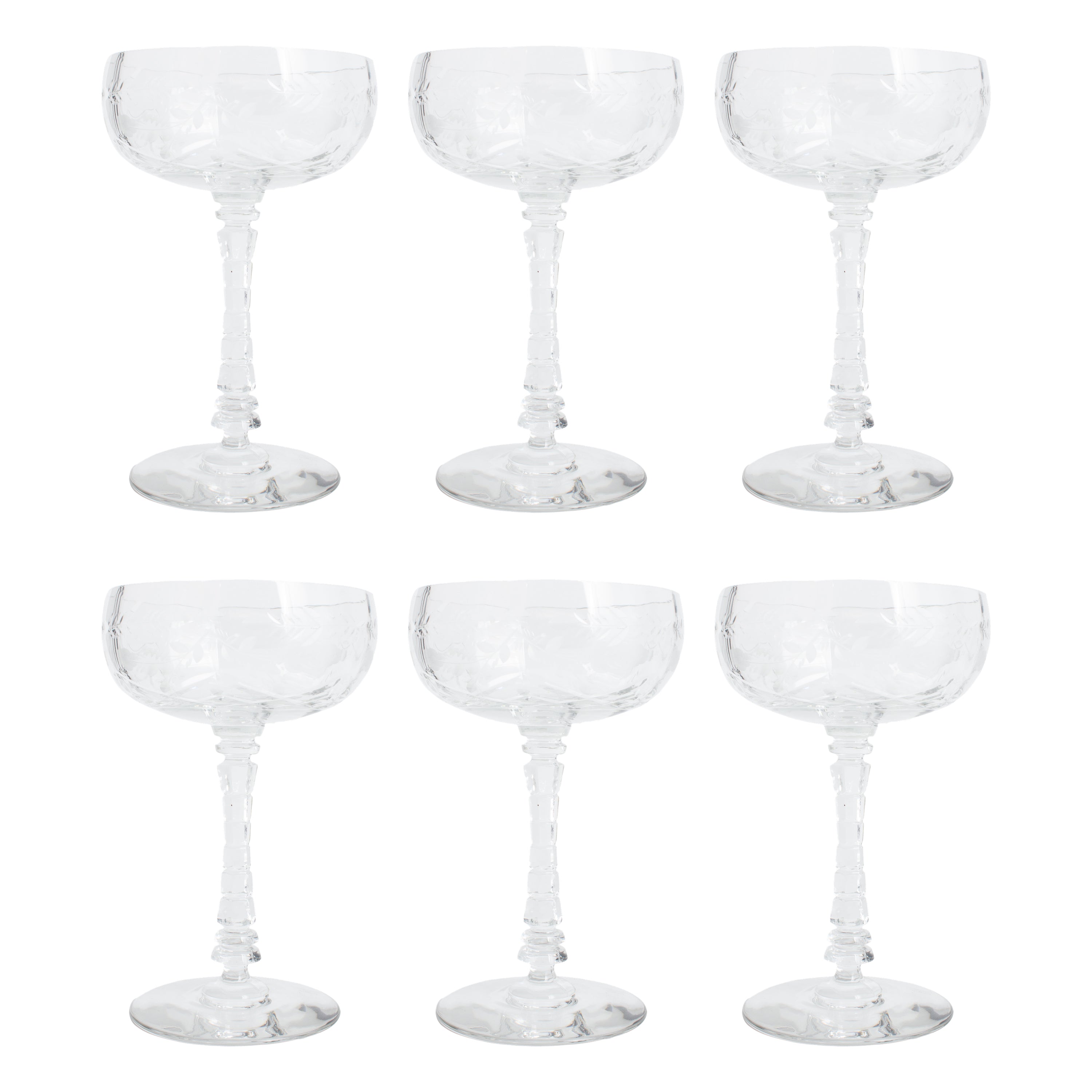 Vintage French Cut Crystal Glasses, Medium Size - Set of 11 – Laurier  Blanc