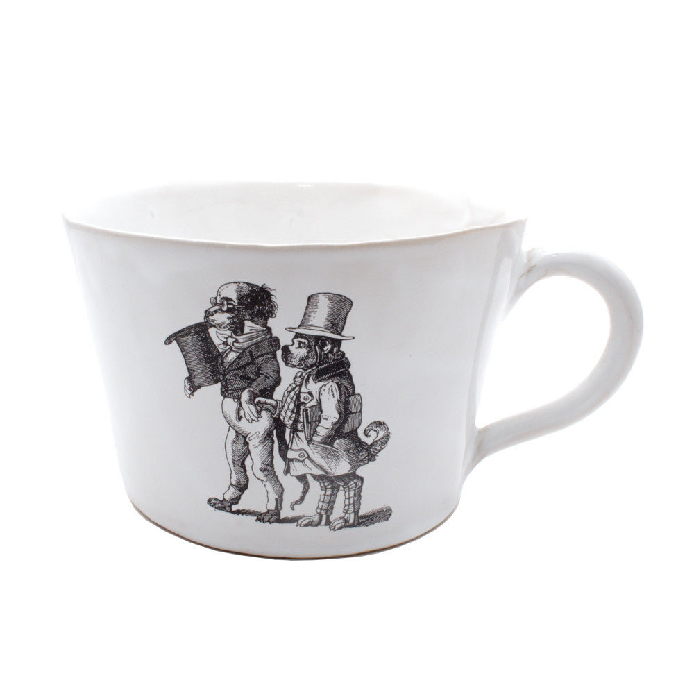 Kuhn Keramik Dapper Dogs Oversized Mug – Laurier Blanc | Unique