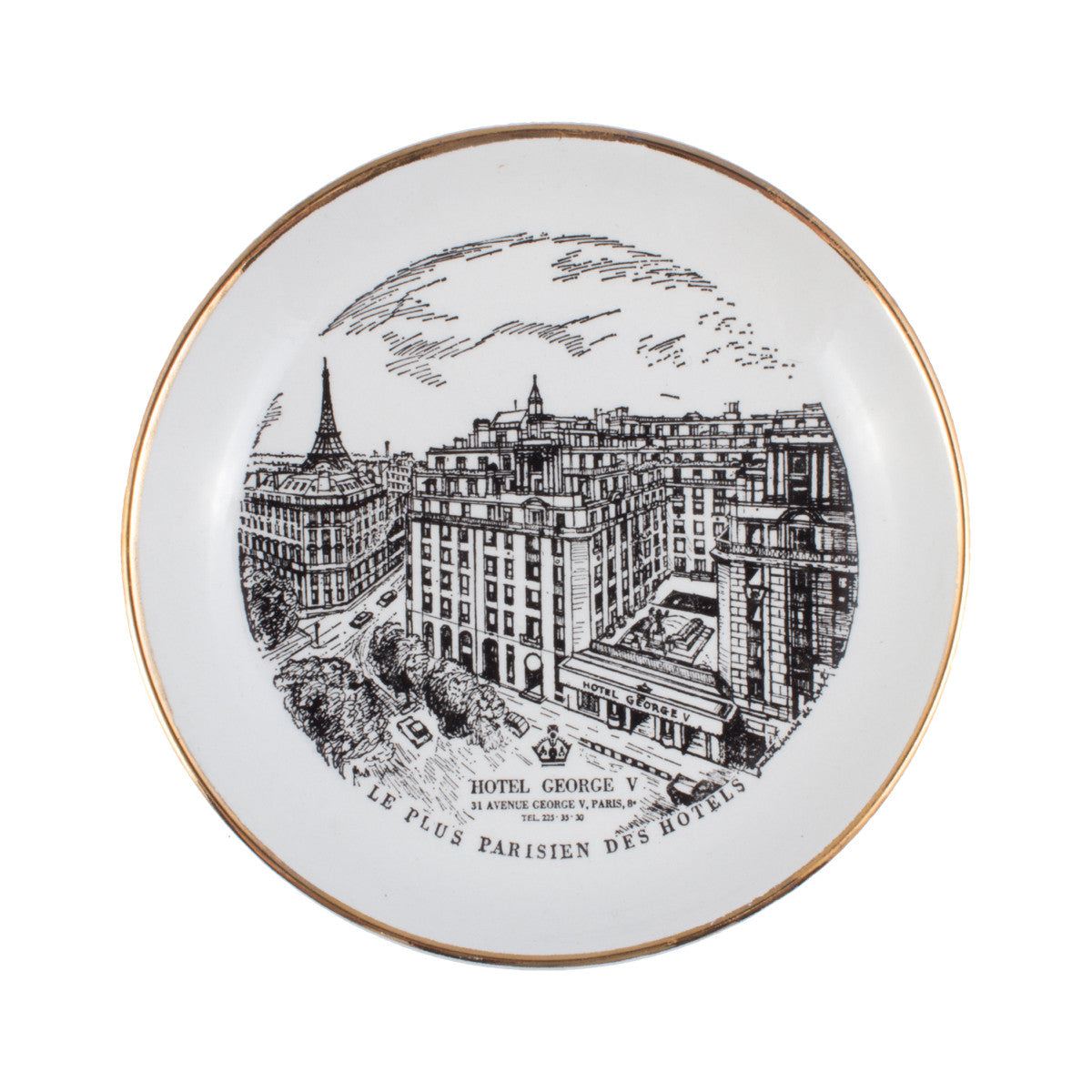 Vintage Round Hotel George V Dish found in Italy – Laurier Blanc ...