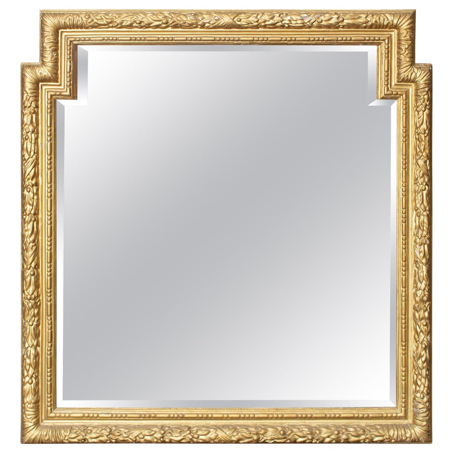 Large Antique French Gilt Frame Mirror – Laurier Blanc