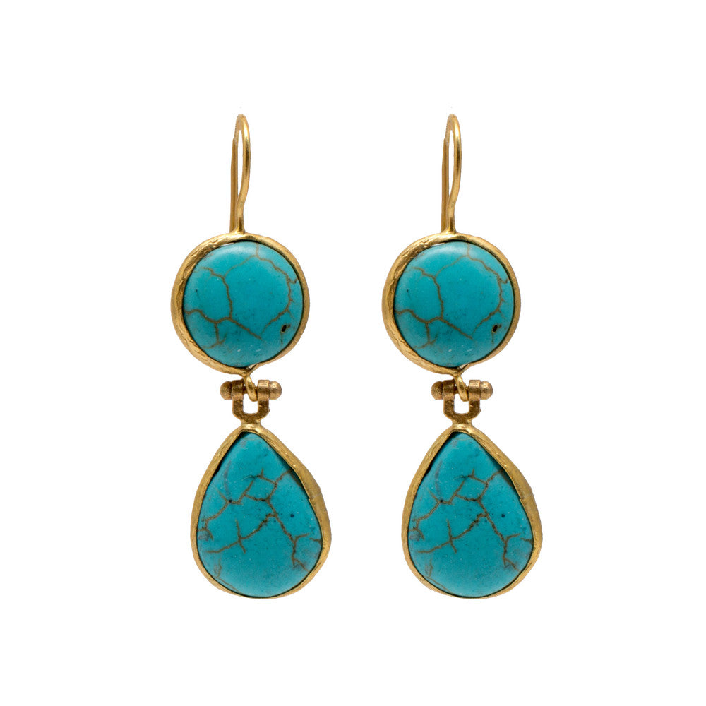 Turkish Delights Earrings: Turquoise Drop Earrings from Istanbul ...