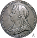 1837-1897 Victoria Diamond Jubilee silver medallion without presentation box