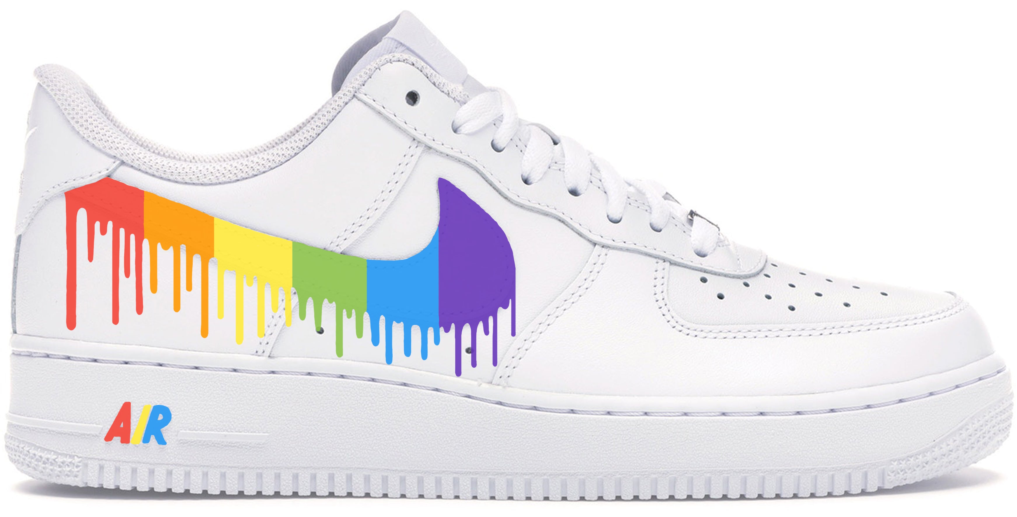 nike air force rainbow drip