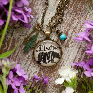 Mama Bear necklace (charms and beads included)