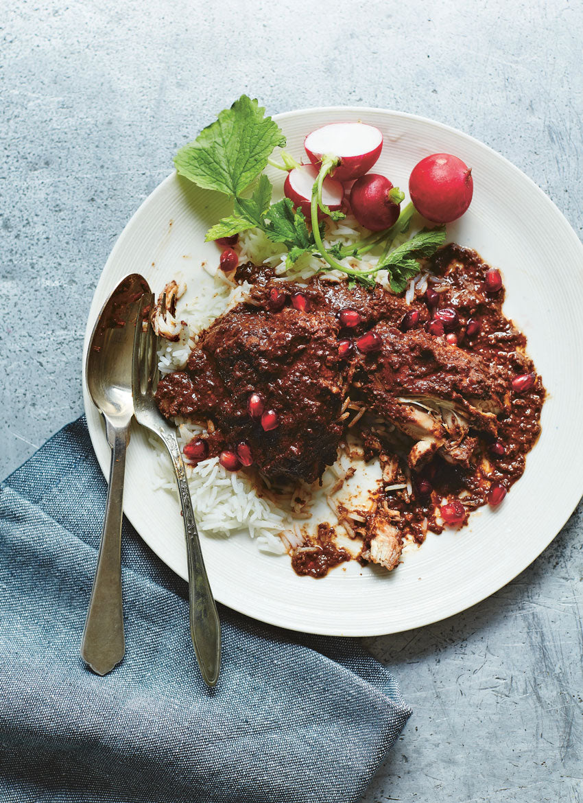 Chicken with walnuts and pomegranates