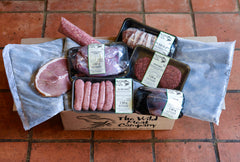 Selection of wild meat products