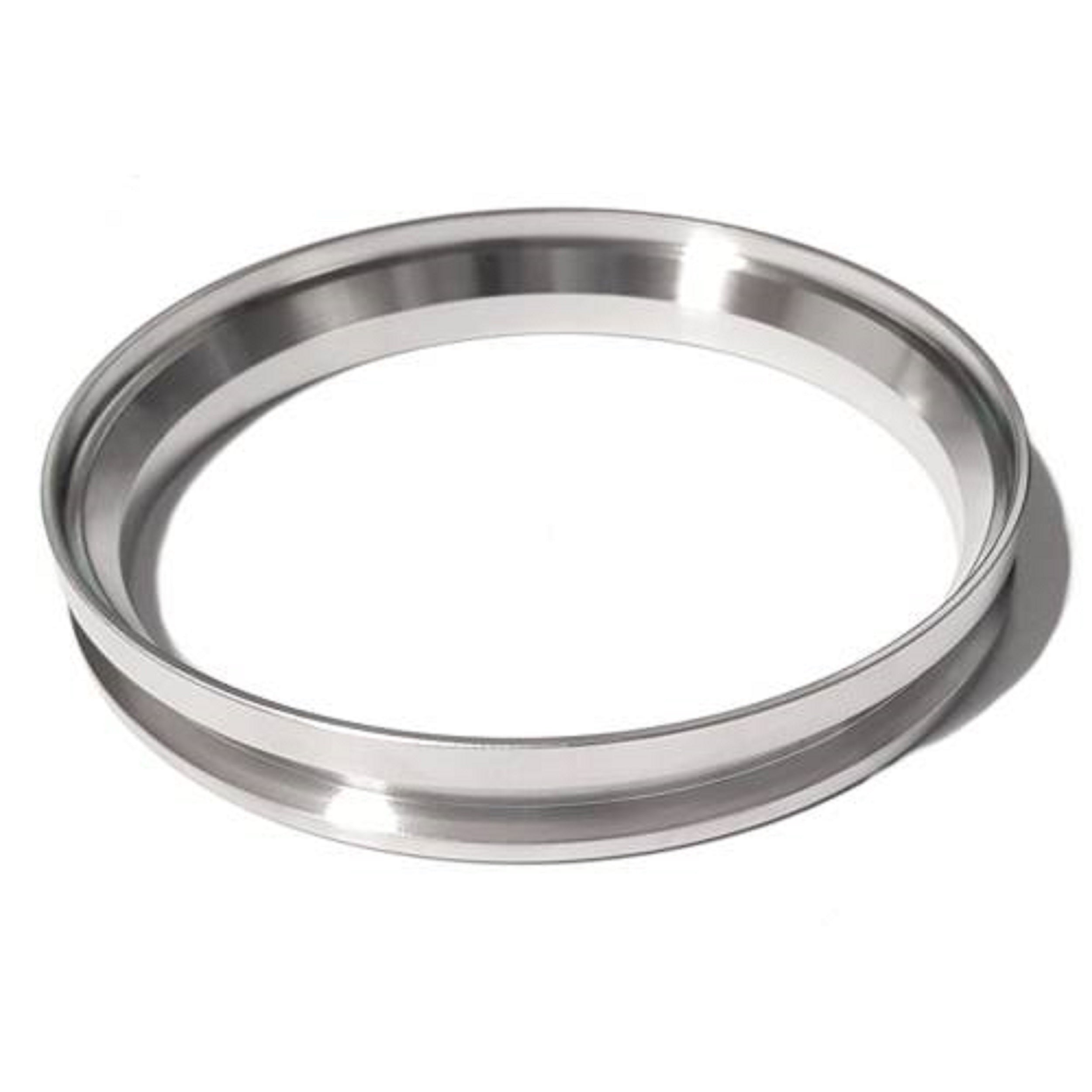 Downpipe Flange, Stainless, V-band, 5", FLAT for Garrett G57 Housing and others with 5.15" OD