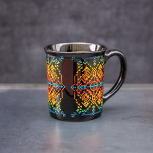 Pendleton Shared Spirits Blanket Mug Black Multi Colored Design, 4.5 x 3.5