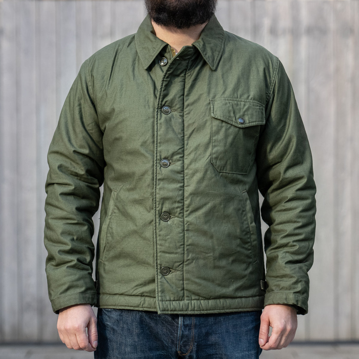 Buzz Rickson’s A-2 Deck Jacket – Olive Drab – Statement - The Denim Store