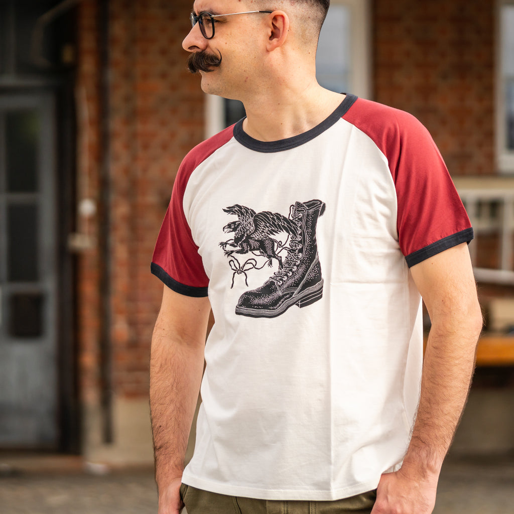 red wing shoes t shirt