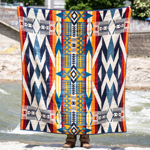 Pendleton Jacquard Towel For Two – Chief Joseph / Aqua