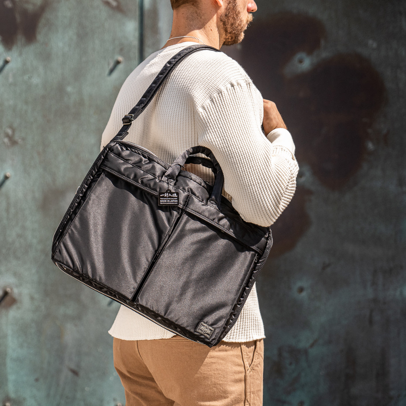 Porter Tanker 2-Way Helmet Bag - Black