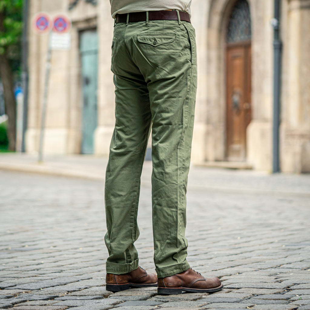 Double RL Officer's Chino - Olive 