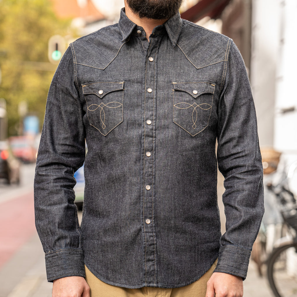 Double RL Buffalo Western Denim Shirt 