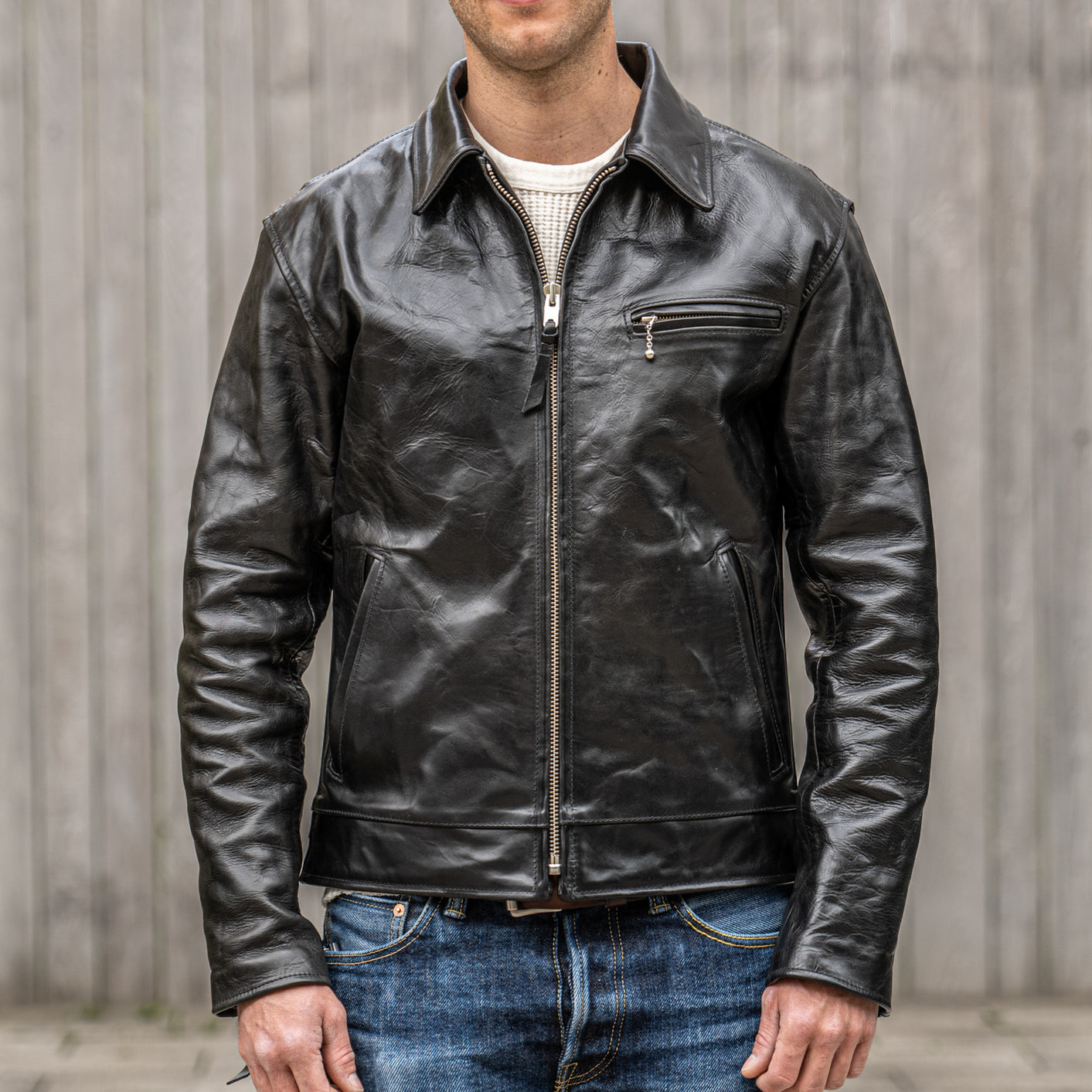 Simmons Bilt “Liberator” Leather Jacket – Black Clayton Monza Horsehid ...